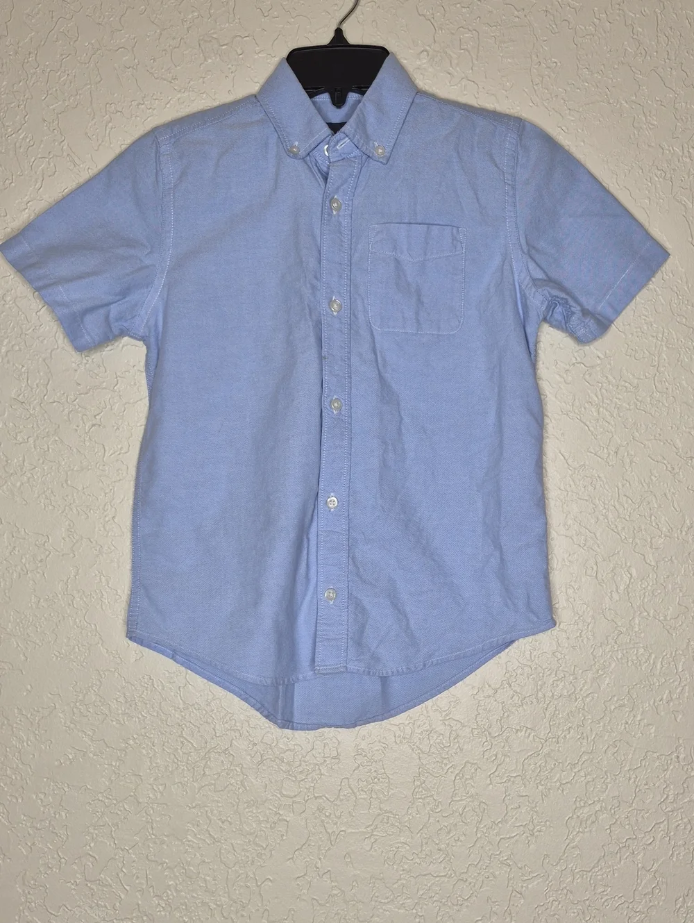 The Children's Place Button Down Shirt Blue Size L (10/12)